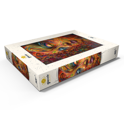 Psychedelic Portrait 500 Puzzle Schachtel Ansicht1