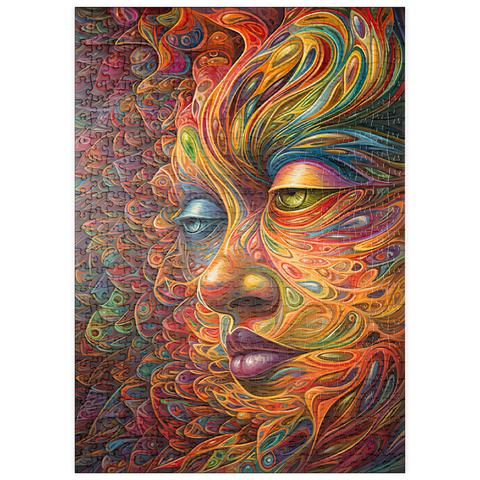 puzzleplate Psychedelic Portrait 500 Puzzle
