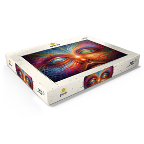 Alternative Darstellung des Puzzle-Motivs Psychedelisches Visionärsgesicht – Puzzleteile: 200