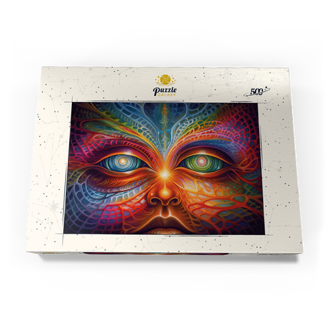 Psychedelic Visionary Face 500 Puzzle Schachtel Ansicht3