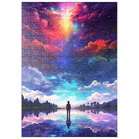 Darstellung des Puzzle Motivs Kosmische Reflexion - Puzzleteile: 200