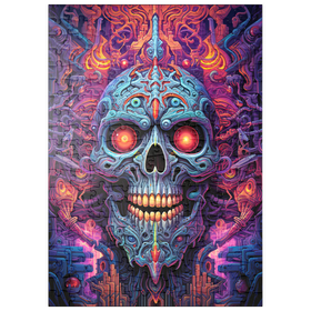 Darstellung des Puzzle Motivs Kybernetischer Schädel - Puzzleteile: 200