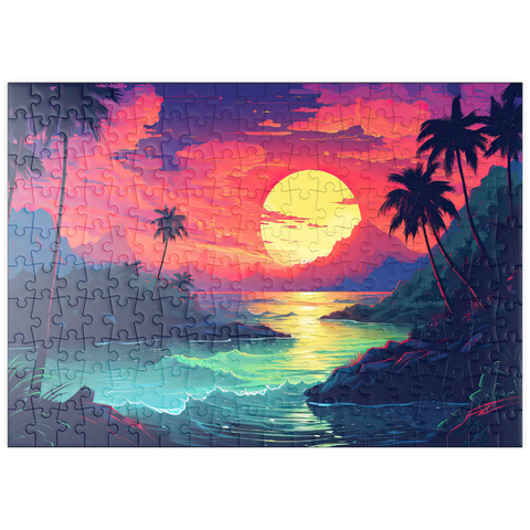 puzzleplate Tropical Sunset Paradise 200 Puzzle