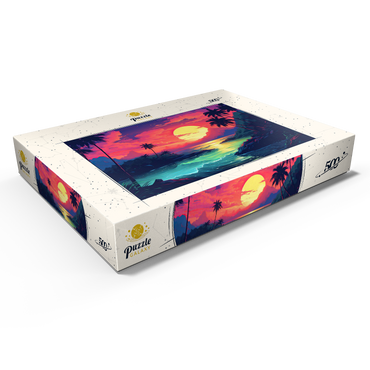 Tropical Sunset Paradise 500 Puzzle Schachtel Ansicht1