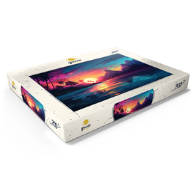 Alternative Darstellung des Puzzle-Motivs Reflexion eines tropischen Sonnenuntergang – Puzzleteile: 200