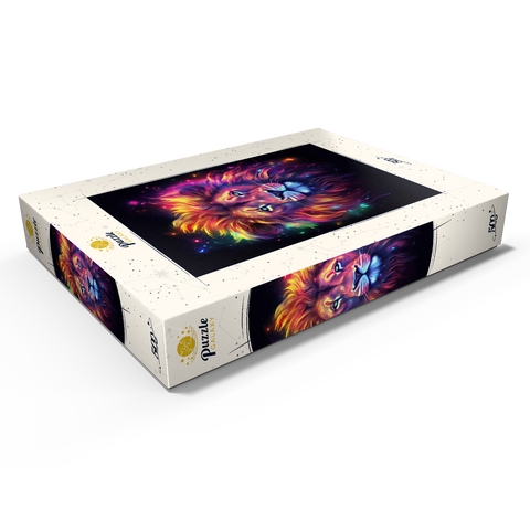 Vibrant Cosmic Lion 500 Puzzle Schachtel Ansicht1