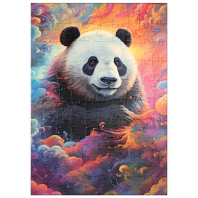 Darstellung des Puzzle Motivs Himmlischer Panda - Puzzleteile: 100