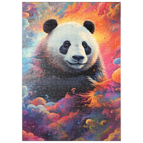 Darstellung des Puzzle Motivs Himmlischer Panda - Puzzleteile: 500