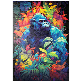 Darstellung des Puzzle Motivs Majestätischer Gorilla - Puzzleteile: 200