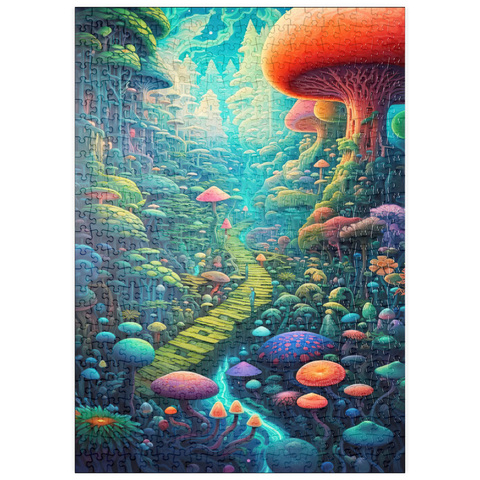 puzzleplate Enchanted Mushroom Forest 500 Puzzle