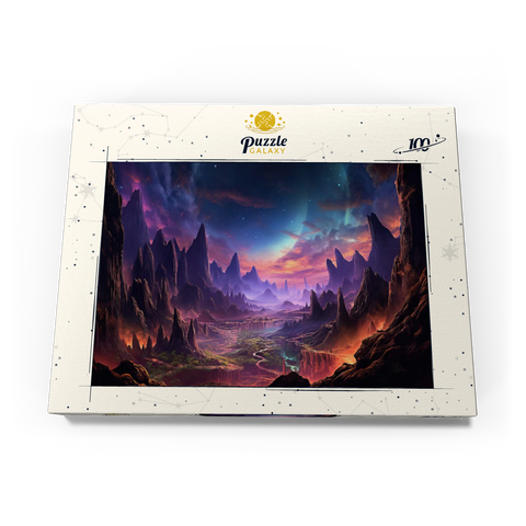 Alien Landscape 100 Puzzle Schachtel Ansicht3