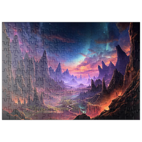 Darstellung des Puzzle-Motivs Auserirdische Landschaften – Puzzleteile: 200