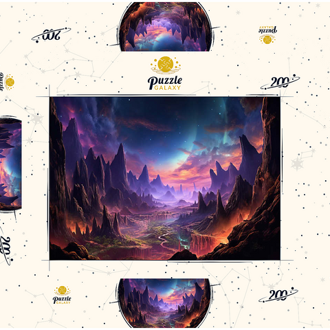 Alien Landscape 200 Puzzle Schachtel 3D Modell