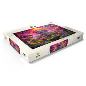 Darstellung des Puzzle Motivs Surreale Fantasy-Pilzwelt - Puzzleteile: 200