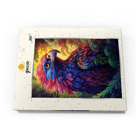 Vibrant Fantasy Eagle with Multicolored Feathers 200 Puzzle Schachtel Ansicht3