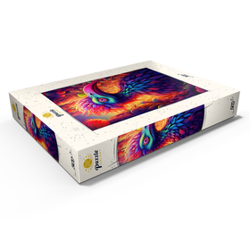 Darstellung des Puzzle Motivs Exotischer Vogel in einer Fantasiewelt - Puzzleteile: 500