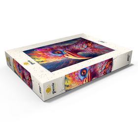 Alternative Darstellung des Puzzle-Motivs Majestätischer Fantasievogel mit buntem Gefieder – Puzzleteile: 1000
