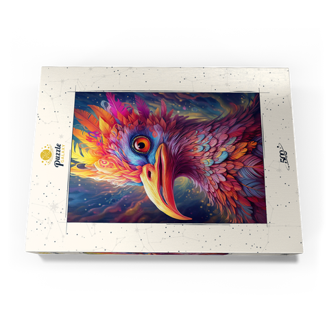 Majestic Fantasy Bird with Vivid Feathers 500 Puzzle Schachtel Ansicht3