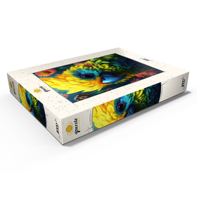 Alternative Darstellung des Puzzle-Motivs Farbenfroher tropischer Papagei – Puzzleteile: 1000