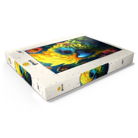 Darstellung des Puzzle Motivs Farbenfroher tropischer Papagei - Puzzleteile: 200