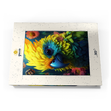 Darstellung des Puzzle Motivs Vibrant Tropical Parrot with Lush Feather Details 500 Puzzle Schachtel Ansicht3