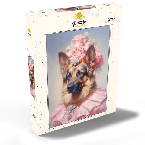 Darstellung des Puzzle Motivs Königliches viktorianisches Porträt eines Deutschen Schäferhunds Regal Victorian German Shepherd Portrait 200 Puzzle Schachtel Ansicht2