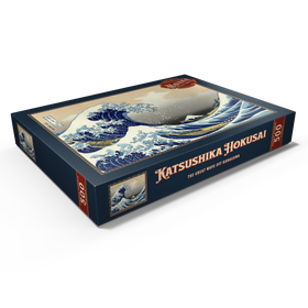 Darstellung des Puzzle Motivs Die große Welle vor Kanagawa – Ikonische japanische Kunst - Puzzleteile: 500