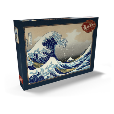 Darstellung des Puzzle Motivs The Great Wave off Kanagawa, Katsushika Hokusai - Iconic Japanese Art 500 Puzzle Schachtel Ansicht2