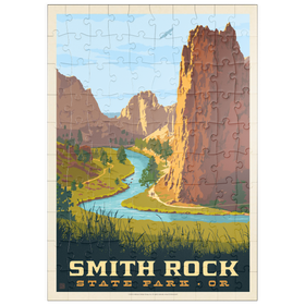 Darstellung des Puzzle Motivs Smith Rock State Park, Oregon - Puzzleteile: 100