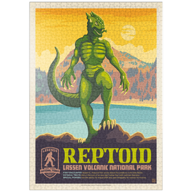 Darstellung des Puzzle Motivs Legends Of The National Parks: Lassen Reptoid - Puzzleteile: 1000
