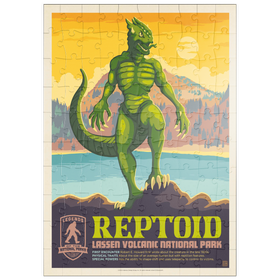 Darstellung des Puzzle Motivs Legends Of The National Parks: Lassen Reptoid - Puzzleteile: 100