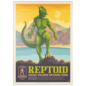Darstellung des Puzzle Motivs Legends Of The National Parks: Lassen Reptoid - Puzzleteile: 500