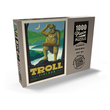 Darstellung des Puzzle Motivs Mythical Creatures: Troll (Finland) 1000 Puzzle Schachtel Ansicht2