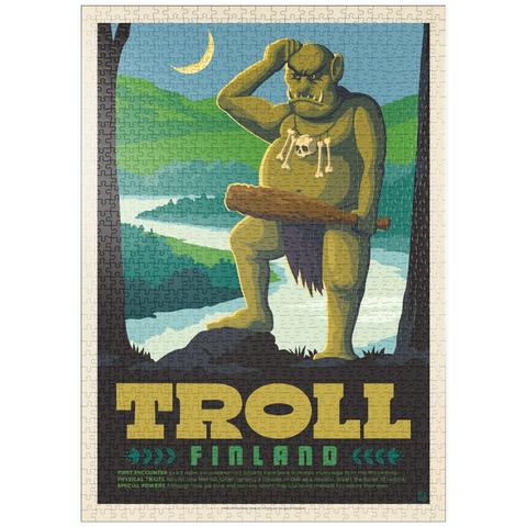 Darstellung des Puzzle Motivs Mythical Creatures: Troll (Finland) puzzleplate Mythical Creatures: Troll (Finland) 1000 Puzzle