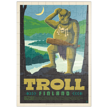 Darstellung des Puzzle Motivs puzzleplate Mythical Creatures: Troll (Finland) 100 Puzzle