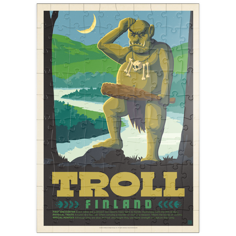 Darstellung des Puzzle Motivs Mythical Creatures: Troll (Finland) puzzleplate Mythical Creatures: Troll (Finland) 100 Puzzle