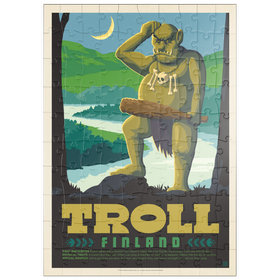 Darstellung des Puzzle Motivs Mythical Creatures: Troll (Finland) - Puzzleteile: 100
