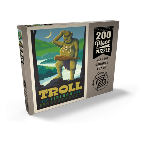 Darstellung des Puzzle Motivs Mythical Creatures: Troll (Finland) Mythical Creatures: Troll (Finland) 200 Puzzle Schachtel Ansicht2