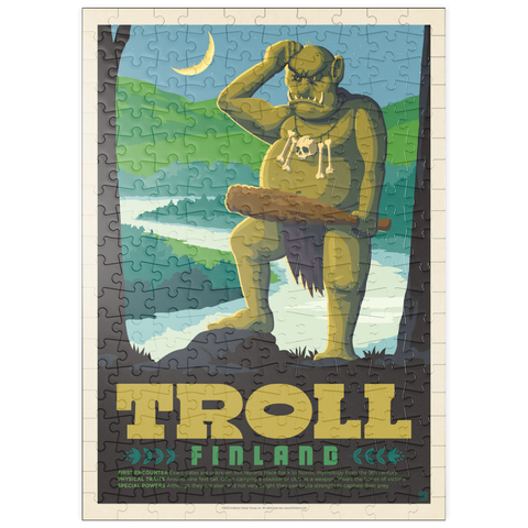 Darstellung des Puzzle Motivs Mythical Creatures: Troll (Finland) puzzleplate Mythical Creatures: Troll (Finland) 200 Puzzle
