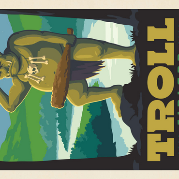 Darstellung des Puzzle Motivs Mythical Creatures: Troll (Finland) 200 Puzzle 3D Modell