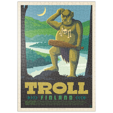 Darstellung des Puzzle Motivs puzzleplate Mythical Creatures: Troll (Finland) 500 Puzzle
