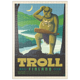 Darstellung des Puzzle Motivs Mythical Creatures: Troll (Finland) - Puzzleteile: 500