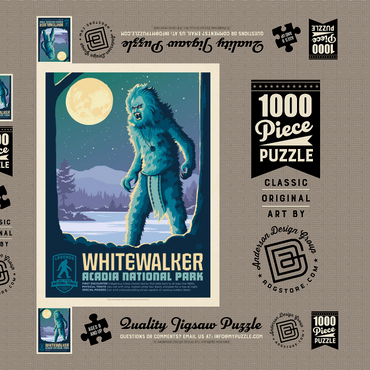 Darstellung des Puzzle Motivs Legends Of The National Parks: Acadia's White Walker 1000 Puzzle Schachtel 3D Modell