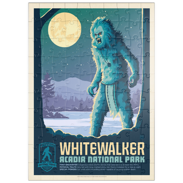 Darstellung des Puzzle Motivs puzzleplate Legends Of The National Parks: Acadia's White Walker 100 Puzzle