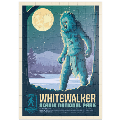 Darstellung des Puzzle Motivs Legends Of The National Parks: Acadia's White Walker puzzleplate Legends Of The National Parks: Acadia's White Walker 100 Puzzle