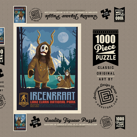 Darstellung des Puzzle Motivs Legends Of The National Parks: Lake Clark's Ircenrraat Legends Of The National Parks: Lake Clark's Ircenrraat 1000 Puzzle Schachtel 3D Modell