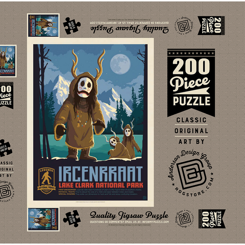 Darstellung des Puzzle Motivs Legends Of The National Parks: Lake Clark's Ircenrraat Legends Of The National Parks: Lake Clark's Ircenrraat 200 Puzzle Schachtel 3D Modell