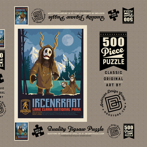 Darstellung des Puzzle Motivs Legends Of The National Parks: Lake Clark's Ircenrraat Legends Of The National Parks: Lake Clark's Ircenrraat 500 Puzzle Schachtel 3D Modell