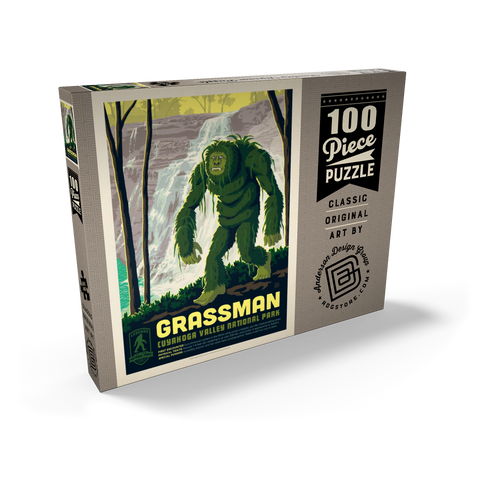 Darstellung des Puzzle Motivs Legends Of The National Parks: Cuyahoga Valley's Grassman Legends Of The National Parks: Cuyahoga Valley's Grassman 100 Puzzle Schachtel Ansicht2
