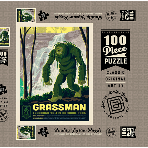 Darstellung des Puzzle Motivs Legends Of The National Parks: Cuyahoga Valley's Grassman Legends Of The National Parks: Cuyahoga Valley's Grassman 100 Puzzle Schachtel 3D Modell